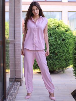 Купить Летний женский костюм из рубашки и брюк LINGERIE 170711 в Украина в Lingerie.ua - Одяг для дому та відпочинку, Фото 7