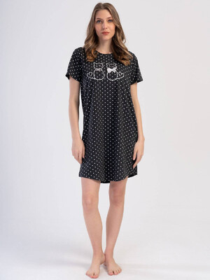 Купить Домашняя туника с коротким рукавом VIENETTA 4033200451 в Украина в Lingerie.ua - Одяг для дому та відпочинку, Видео