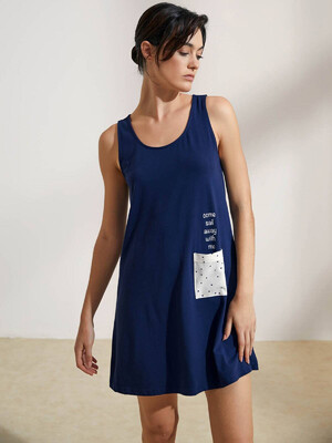 Купить Хлопковая туника на бретельках HAYS 36205 в Украина в Lingerie.ua - Одяг для дому та відпочинку, Фото 3