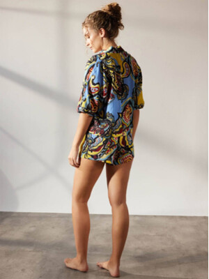 Купить Літня блуза з купро з етнічним принтом HAYS 36300 в Украина в Lingerie.ua - Одяг для дому та відпочинку, Фото 3