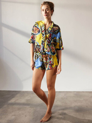 Купить Літня блуза з купро з етнічним принтом HAYS 36300 в Украина в Lingerie.ua - Одяг для дому та відпочинку, Фото 5