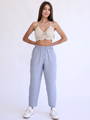 Купить Лляні літні жіночі штани LINGERIE 170721 в Украина в Lingerie.ua - Одяг для дому та відпочинку, Фото 8