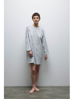 Купить Хлопковая домашняя туника с длинным рукавом HAYS 40225 в Украина в Lingerie.ua - Одяг для дому та відпочинку, Фото 1