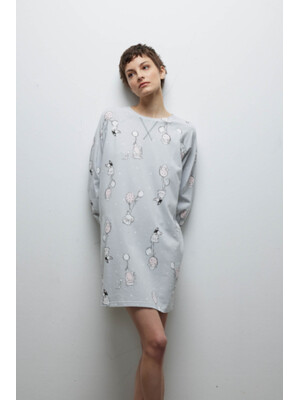 Купить Хлопковая домашняя туника с длинным рукавом HAYS 40225 в Украина в Lingerie.ua - Одяг для дому та відпочинку, Фото 3