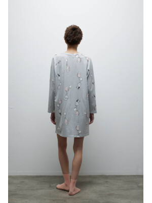 Купить Хлопковая домашняя туника с длинным рукавом HAYS 40225 в Украина в Lingerie.ua - Одяг для дому та відпочинку, Фото 4