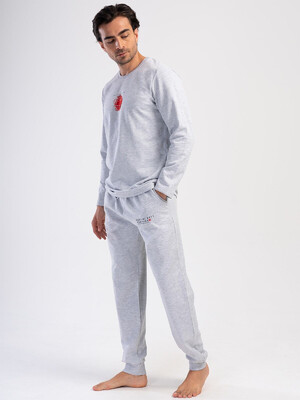 Купить Байковый домашний костюм с длинным рукавом VIENETTA MAN 4030010000 в Украина в Lingerie.ua - Одяг для дому та відпочинку, Фото 3