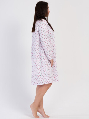 Купить Байковая ночная сорочка с длинным рукавом VIENETTA 1617053039 в Украина в Lingerie.ua - Одяг для дому та відпочинку, Фото 2