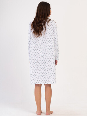 Купить Байковая ночная сорочка с длинным рукавом VIENETTA 1617053039 в Украина в Lingerie.ua - Одяг для дому та відпочинку, Фото 4