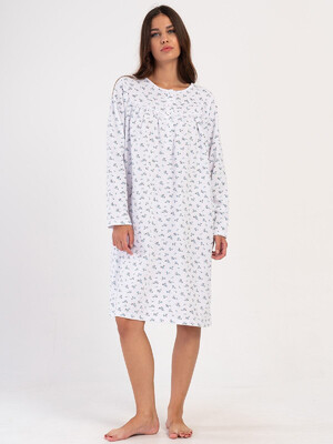 Купить Байковая ночная сорочка с длинным рукавом VIENETTA 1617053039 в Украина в Lingerie.ua - Одяг для дому та відпочинку, Фото 5