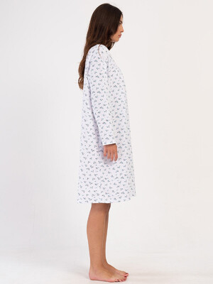 Купить Байковая ночная сорочка с длинным рукавом VIENETTA 1617053039 в Украина в Lingerie.ua - Одяг для дому та відпочинку, Фото 6