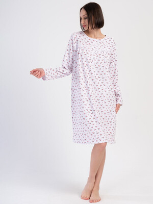 Купить Байкова нічна сорочка з довгим рукавом VIENETTA 1617103039 в Украина