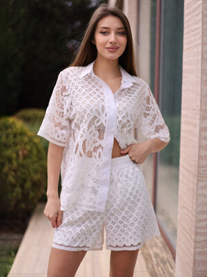 Купить Кружевной летний костюм LINGERIE 170716 в Украина в Lingerie.ua - Одяг для дому та відпочинку, Фото 6