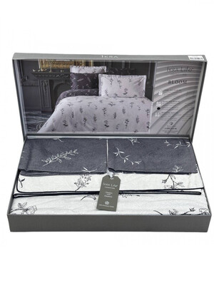 Купить Двуспальный комплект постельного белья IKRA LIFE Saten BLOOM в Украина в Lingerie.ua - Одяг для дому та відпочинку, Фото 1