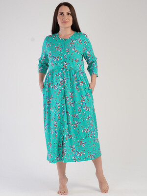 Купить Бавовняний халат великого розміру на ґудзиках VIENETTA 3030100542 в Украина