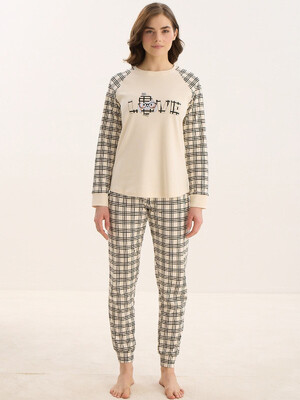 Купить Хлопковый домашний комплект с длинным рукавом SEVIM 16090 в Украина в Lingerie.ua - Одяг для дому та відпочинку, Фото 4