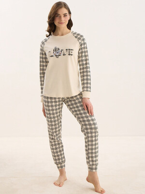 Купить Хлопковый домашний комплект с длинным рукавом SEVIM 16090 в Украина в Lingerie.ua - Одяг для дому та відпочинку, Фото 5