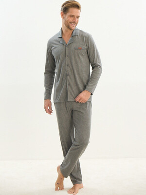 Купить Бавовняна класична піжама з довгим рукавом SVMAN 9534 в Украина