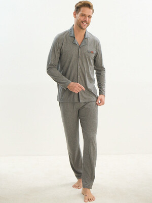 Купить Хлопковая классическая пижама с длинным рукавом SVMAN 9534 в Украина в Lingerie.ua - Одяг для дому та відпочинку, Фото 9