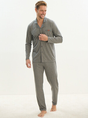 Купить Хлопковая классическая пижама с длинным рукавом SVMAN 9534 в Украина в Lingerie.ua - Одяг для дому та відпочинку, Фото 7