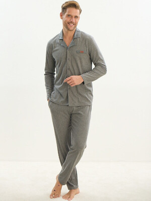 Купить Хлопковая классическая пижама с длинным рукавом SVMAN 9534 в Украина в Lingerie.ua - Одяг для дому та відпочинку, Фото 6