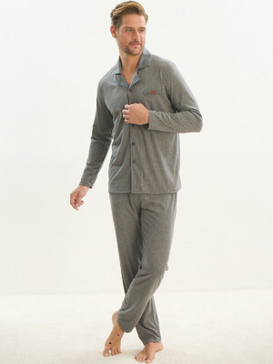 Купить Хлопковая классическая пижама с длинным рукавом SVMAN 9534 в Украина в Lingerie.ua - Одяг для дому та відпочинку, Фото 5