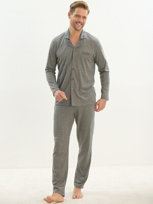 Купить Хлопковая классическая пижама с длинным рукавом SVMAN 9534 в Украина в Lingerie.ua - Одяг для дому та відпочинку, Фото 4