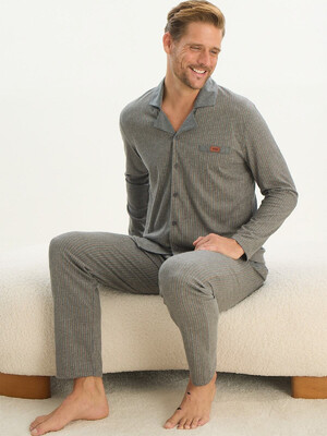 Купить Хлопковая классическая пижама с длинным рукавом SVMAN 9534 в Украина в Lingerie.ua - Одяг для дому та відпочинку, Фото 12