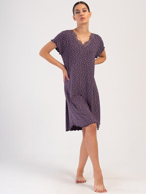 Купить Ночная сорочка с коротким рукавом VIENETTA 4040134422  в Украина в Lingerie.ua - Одяг для дому та відпочинку, Видео