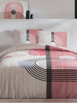 Купить Двуспальный комплект постельного белья из ранфорса с простыней на резинке TAC Alex в Украина в Lingerie.ua - Одяг для дому та відпочинку, Фото 1