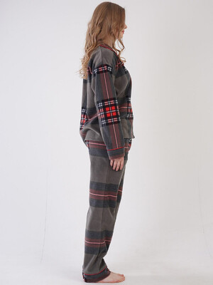 Купить Флисовая женская пижама на пуговицах VIENETTA 3100920246 в Украина в Lingerie.ua - Одяг для дому та відпочинку, Фото 11