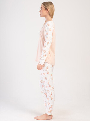 Купить Хлопковый домашний комплект с длинным рукавом VIENETTA 4040215107 в Украина в Lingerie.ua - Одяг для дому та відпочинку, Фото 4