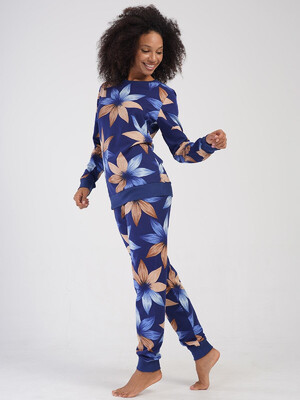 Купить Байковая пижама женская с длинным рукавом VIENETTA 4032959199 в Украина в Lingerie.ua - Одяг для дому та відпочинку, Фото 2