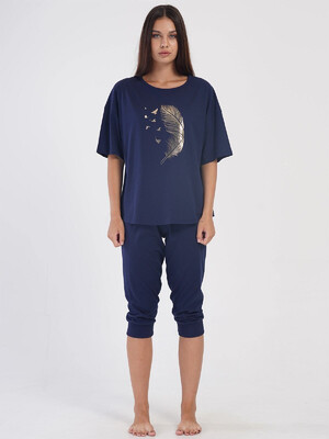 Купить Хлопковый домашний комплект большого размера VIENETTA 4051920000 в Украина в Lingerie.ua - Одяг для дому та відпочинку, Фото 3