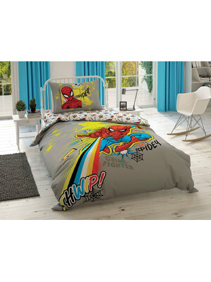Купить Односпальный комплект постельного белья TAC Disney Spiderman Power с простыней на резинке в Украина в Lingerie.ua - Одяг для дому та відпочинку, Фото 2