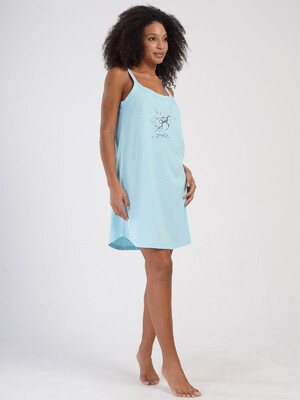 Купить Хлопковая туника большого размера на бретельках VIENETTA 4070560000 в Украина в Lingerie.ua - Одяг для дому та відпочинку, Фото 4