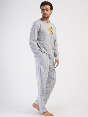 Купить Хлопковый домашний комплект с длинным рукавом VIENETTA MAN 4032554767 в Украина в Lingerie.ua - Одяг для дому та відпочинку, Фото 2