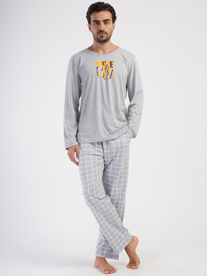 Купить Хлопковый домашний комплект с длинным рукавом VIENETTA MAN 4032554767 в Украина в Lingerie.ua - Одяг для дому та відпочинку, Фото 4