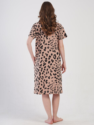 Купить Хлопковый женский халат большого размера на молнии VIENETTA 4080111661 в Украина в Lingerie.ua - Одяг для дому та відпочинку, Фото 2