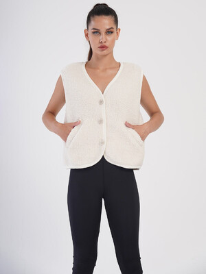 Купить Теплий жіночий жилет з велсофту VIENETTA PLUS 4051160000 в Украина в Lingerie.ua - Одяг для дому та відпочинку, Фото 6