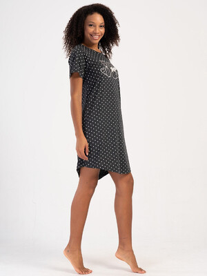 Купить Летняя туника свободного покроя с коротким рукавом VIENETTA 4080060451 в Украина в Lingerie.ua - Одяг для дому та відпочинку, Фото 2