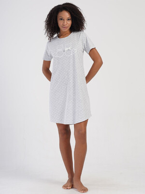 Купить Летняя туника свободного покроя с коротким рукавом VIENETTA 4080060451 в Украина в Lingerie.ua - Одяг для дому та відпочинку, Фото 10