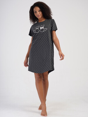 Купить Летняя туника свободного покроя с коротким рукавом VIENETTA 4080060451 в Украина в Lingerie.ua - Одяг для дому та відпочинку, Фото 9