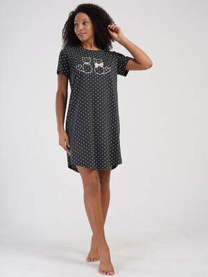 Купить Летняя туника свободного покроя с коротким рукавом VIENETTA 4080060451 в Украина в Lingerie.ua - Одяг для дому та відпочинку, Фото 6