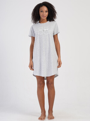 Купить Летняя туника свободного покроя с коротким рукавом VIENETTA 4080060451 в Украина в Lingerie.ua - Одяг для дому та відпочинку, Фото 5