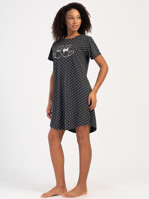 Купить Летняя туника свободного покроя с коротким рукавом VIENETTA 4080060451 в Украина в Lingerie.ua - Одяг для дому та відпочинку, Фото 11