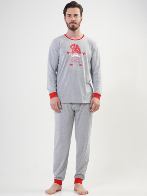 Купить Бавовняна піжама чоловіча з довгим рукавом VIENETTA MAN 2041920000 в Украина