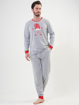 Купить Хлопковая пижама мужская с длинным рукавом VIENETTA MAN 2041920000 в Украина в Lingerie.ua - Одяг для дому та відпочинку, Фото 2