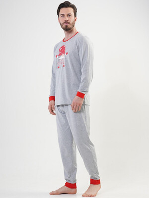 Купить Хлопковая пижама мужская с длинным рукавом VIENETTA MAN 2041920000 в Украина в Lingerie.ua - Одяг для дому та відпочинку, Фото 3