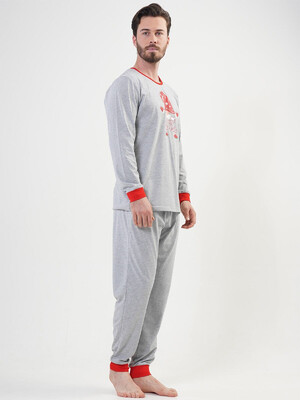 Купить Хлопковая пижама мужская с длинным рукавом VIENETTA MAN 2041920000 в Украина в Lingerie.ua - Одяг для дому та відпочинку, Фото 4