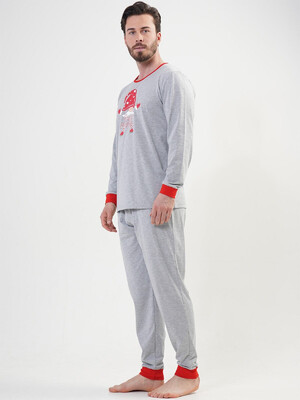 Купить Хлопковая пижама мужская с длинным рукавом VIENETTA MAN 2041920000 в Украина в Lingerie.ua - Одяг для дому та відпочинку, Фото 5